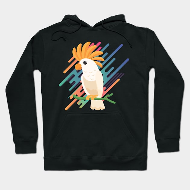 Tropic Zoo Animal Bird Hoodie by ManulaCo